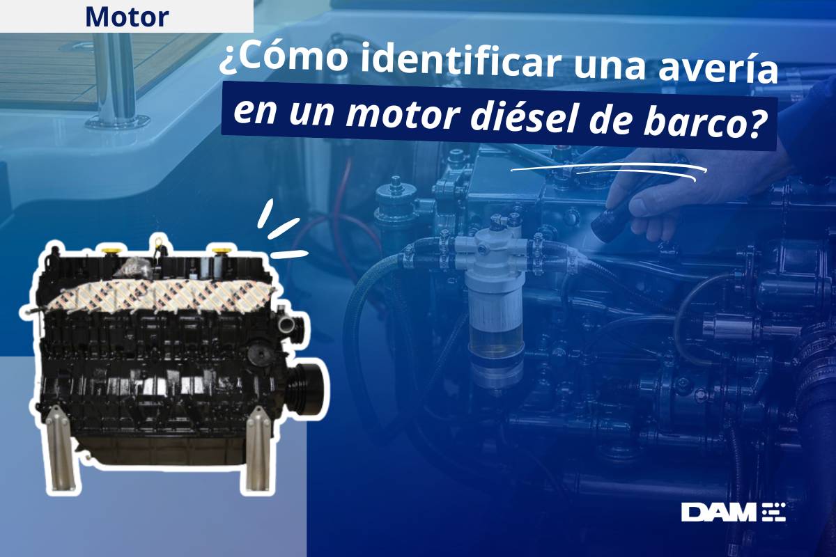 ¿Cómo identificar una avería en un motor diésel de barco?